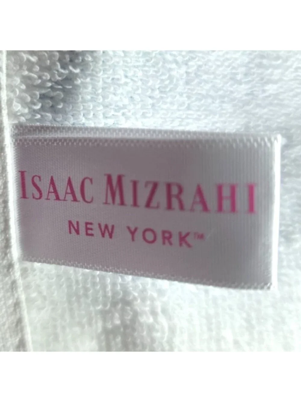 Set of 2 Kitchen hand Towels Isaac Mizrahi New York Blue Egg Print Cotton linens